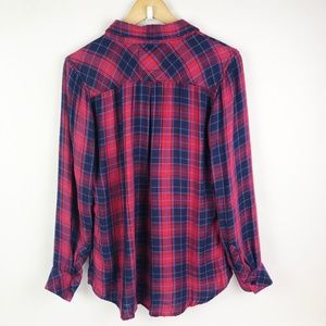 Rails Tops - Rails Plaid Button Front Long Sleeve Shirt Rails Tops - Rails Plaid Button Front Long Sleeve Shirt